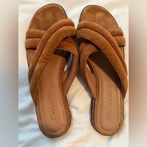 Madewell Women's Brown Suede Sandals Size 9.5